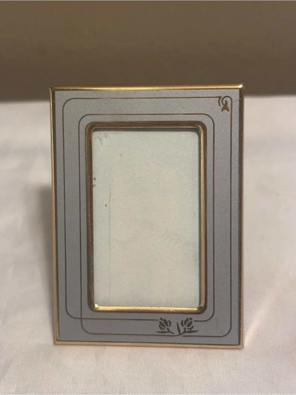 Gold and Gray Art Deco Mini Photo Frame